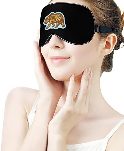 California Bear Eye maska ​​s podesivim kaišem za muškarce i ženske noći za spavanje
