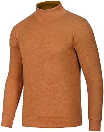 Decrum pulover Mock Turtleneck za muškarce-pleteni termo muški džemper dugi rukavi Shirts Soft & amp; udoban