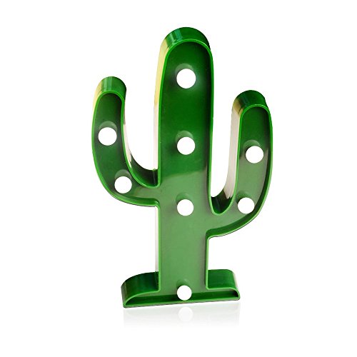 Cactus LED noćna svjetla lampe za djecu zidni ukrasi za spavaće sobe, zelena