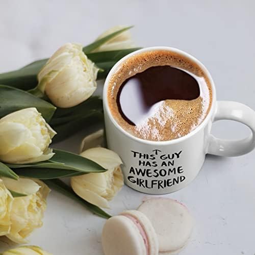 YHRJWN Valentines Day Pokloni za Boyfriend - ovaj tip ima super djevojka šolja za kafu-dečko Valentines