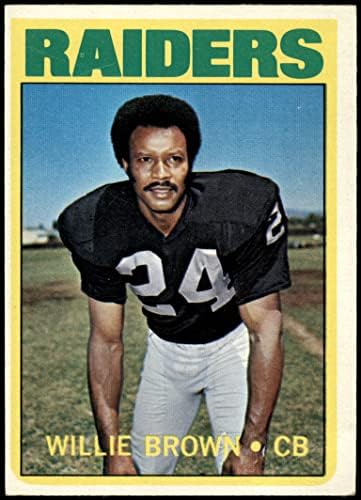 1972 TOPPS 28 Willie Brown Oakland Raiders VG / ex Raiders Grambling