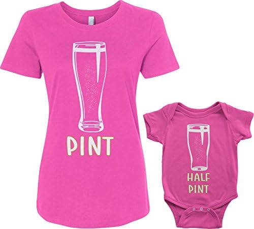 ThreadRock Pint i pola pint za novorođenčad i ženska majica podudaranja