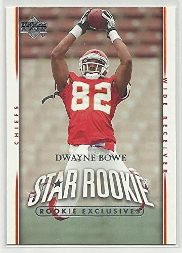 Dwayne Bowe RC 2007. Gornji palubni zvjezdica Rookie Exclusives NFL Fudbalska karta 285 Kansas City poglavari