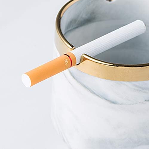 Sellonwanelo otporna na vjetroelektrane keramike pepeljara modernog mermera sive pepeo za korov cigarete