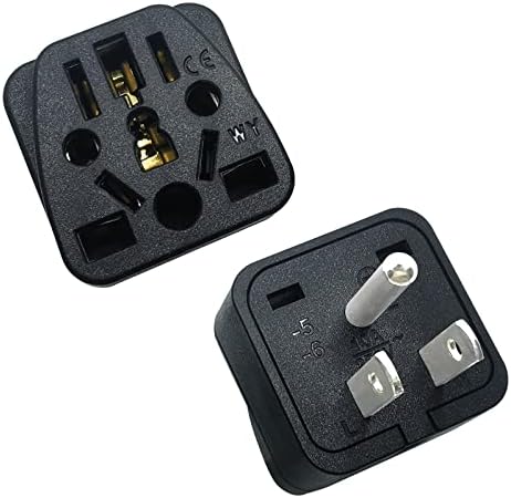2 Pack Europe Američki adapter, Velika Britanija na US Plug Adapter, univerzalni za američki outlet utikač,
