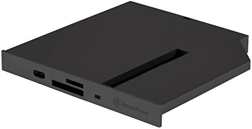 Silverstone tehnologija FPS01-C 12.7 mm tanak neparni uređaj za M. 2 SATA SSD sa USB 3.0 Type - C i SD/Micro-SD