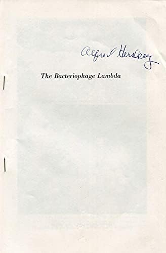Nobelov nagradni bakteriolog Alfred Hershey Autogram, potpisan naučni članak