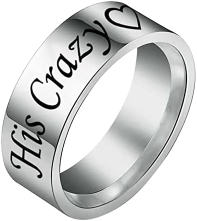 Ženski modni prstenovi jednostavni titanijum čelični prsten ženski prsten crtani crtični prsten za nakit