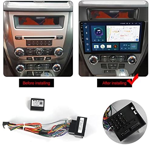Android Radio za Ford Fusion Mondeo Mustang 2009-2012 9-inčni IPS ekran osetljiv na dodir sa Apple Carplay