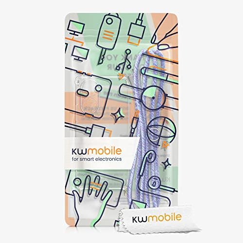 KWMobile Crossbody Case kompatibilan s časti 50 Slučaj - Clear TPU telefon s kablom za vrpce - lavanda /