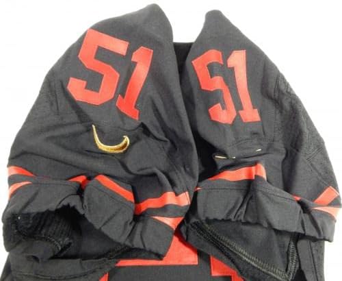 San Francisco 49ers Gerald Hodges 51 Igra izdana Black Jersey Color Rush - Neincign NFL igra Rabljeni