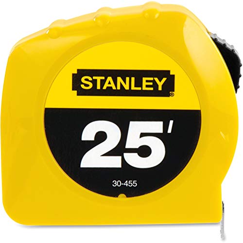 Stanley 30455 Povratna traka za povratak, plastična futrola, 1-inčni x 25ft, žuti