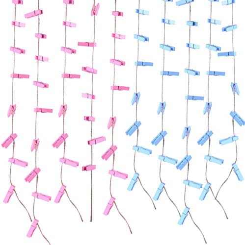 100 komada rodno otkrivaju štipaljke za odjeću za tuširanje beba igle za dječje tuševe plastične male kopče