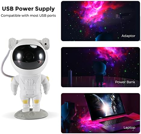 Kids Star Galaxy noćni svjetlosni projektor sa tajmerom, Božićni Astronaut prostor Buddy projektor za spavaću