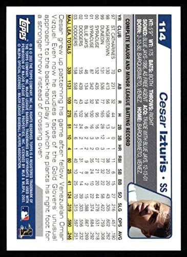 2004 topps 114 Cesar Izturis Los Angeles Dodgers NM / MT Dodgers