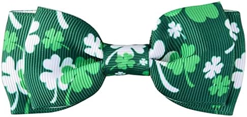 Dnevni ovratnik za pse sa bojom, poklon dekor za irski, Lucky Clover Shamrock luk kravata