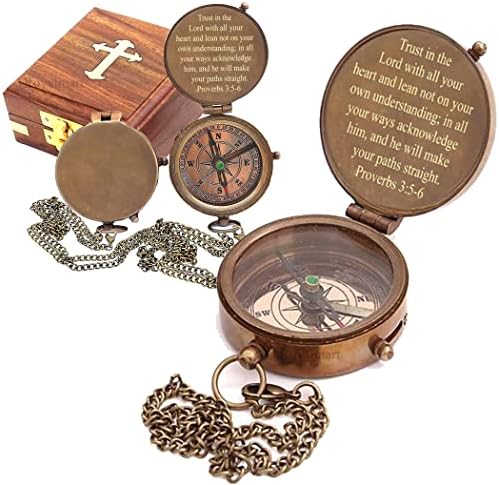 Mesingani kompas ugravirani poklon za sina, unuka, kćer, krštenje, potvrda zajedništvo kumče Crkva dan mature