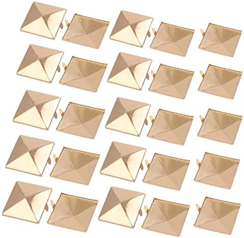 X-dree 25pcs 35 mm papir u obliku kvadratnog oblika brad zlatni ton za DIY CRAFT (25kom 35 mm en Forma de