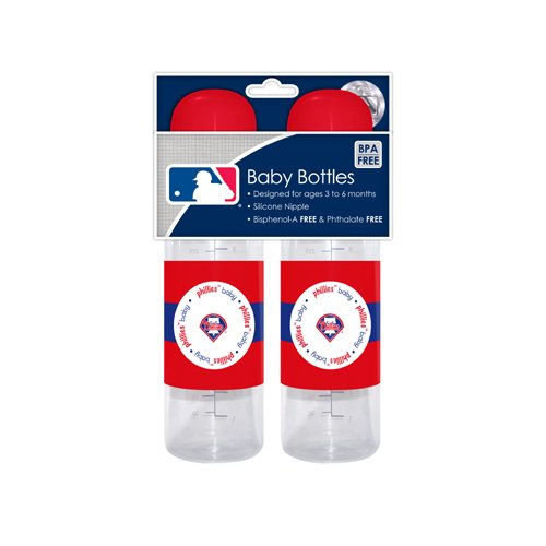MLB Philadelphia Phillies flašice za bebe, 2 pakovanja