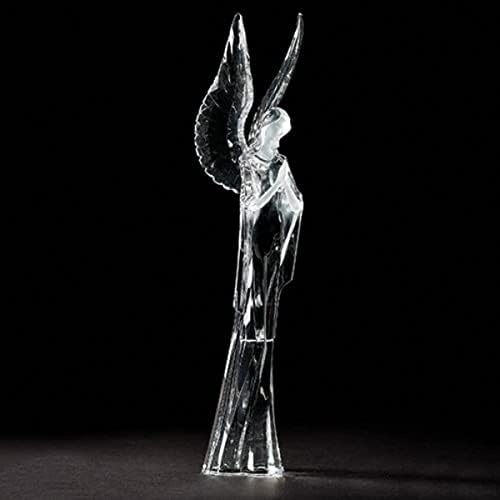 Roman 16.5 Clear Moleting Angel LED božićna stolna figurica