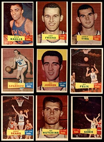 1957-58 TOPPS New York Knicks Team je postavio New York Knicks ex Knicks