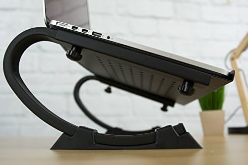 VIVO crna potpuno Podesiva zakrivljena Postolja za Laptop, Notebook i monitor - V001N