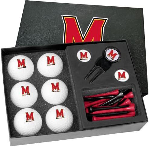 Golfballs.com klasični Maryland Terrapins pola tuceta Poklon Set sa Divot alat-prazan kugle