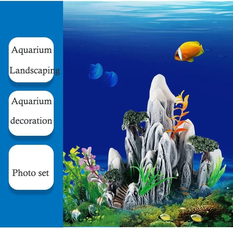 MHYFC akvarijum simulacija kamenjara smola Ornamenti akvarij uređenje kamena tirkiz paket ekološko sklonište