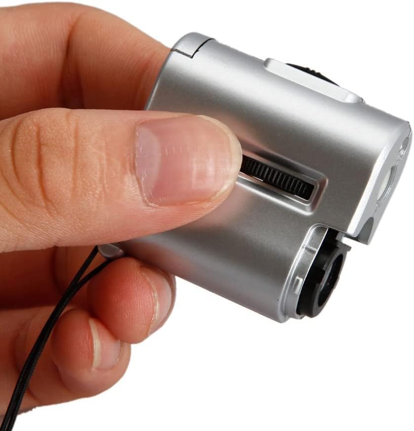 Mini džep 60X LED UV svjetlo lampa mikroskop lupa uvećanje Lupa za novac valuta Detect otkrivanje mape kovanice