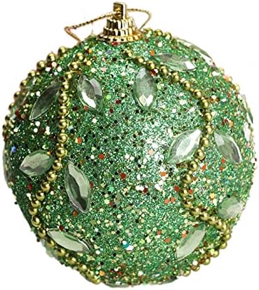 Božićni blistavi Baubes Xmas Tree Ornament ukras 8cm Unlind Božićni vijenac 12 Ft