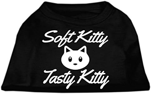 Mirage PET proizvodi 12-inčni softy kitty, ukusni majica za majicu za majicu, srednja, crna