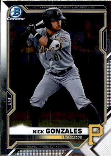 2021 Hromiranje Bowman BDC-16 Nick Gonzales RC Rookie Pittsburgh Pirates MLB bejzbol trgovačka kartica