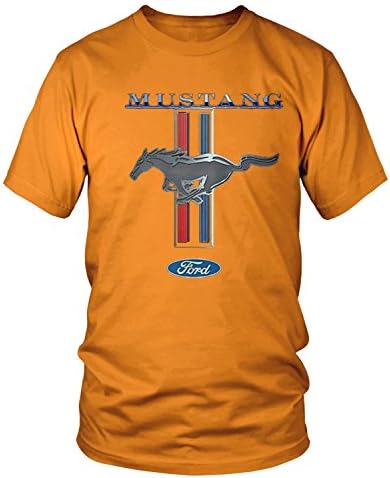 AMDESCO Muška Ford Mustang Logo, službeno licencirana Ford Design Majica