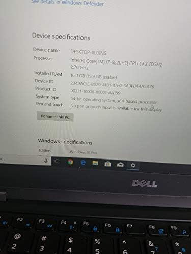Dell Latitude E5470 Laptop i7-6820HQ 16GB 512GB SSD Windows 10 Pro
