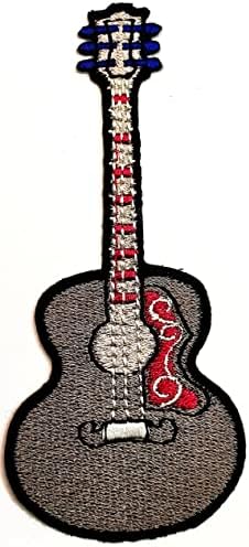 Kleenplus 3kom. Siva Ukulele Cartoon Patch gitara Ukulele naljepnica Craft zakrpe DIY aplikacija vezeni