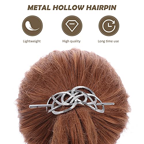 Minkissy Vjenčanje Hair Clip Celtic Hair Vintage Irski Kosa Klizna Igla Viking Hair Clip Metal Čvor Kopče