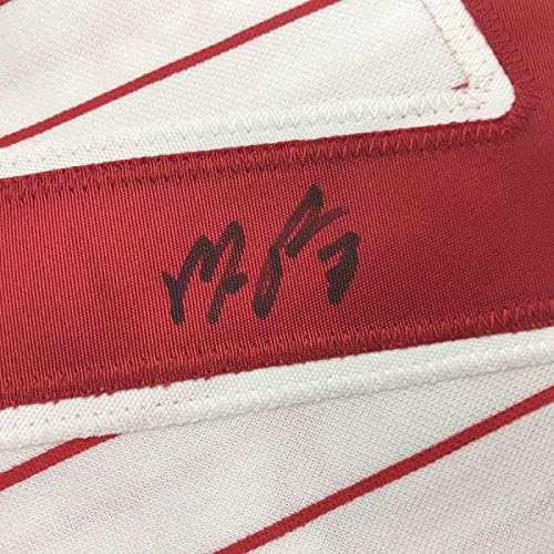 Uokvireni autogramirani / potpisan Maikel Franco 33x42 Philadelphia Pinstripe Baseball Jersey JSA COA