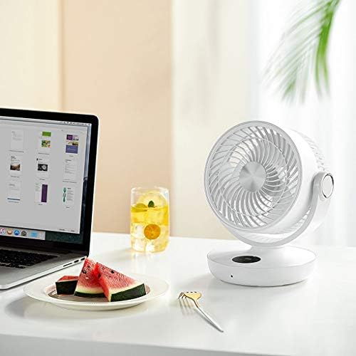 lehaha USB punjivi ventilator za stol, daljinski upravljač 4 brzine vremenski funkcija vazdušni hladnjak