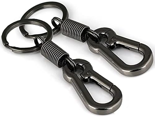 QBUC 2 Pack taster, lanac ključeva od legure cinka sa ključnim prstenom za teškim lakim lancem ključa za