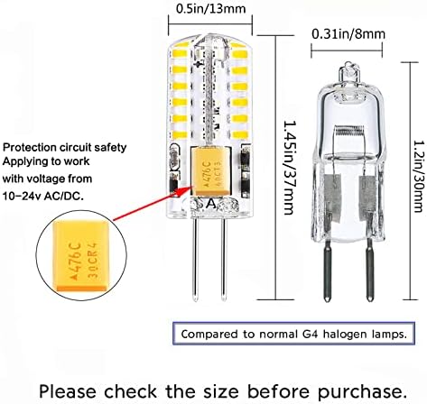 DOPKUSS G4 LED Sijalice 12v Led svjetlo AC/DC Bi-Pin Base pejzažne sijalice 3 Watt 12v sijalica-G4 sijalica