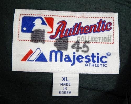 Tampa Bay Rays 45 Igra Polovna jakna za zelenu klupu USA Patch zastava XL DP41677 - Igra Polovni MLB dresovi