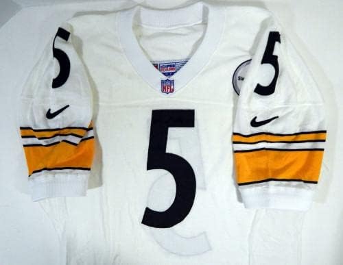 1998 Pittsburgh Steelers 5 Igra izdana Bijeli dres 48 DP21178 - Neposredna NFL igra rabljeni dresovi
