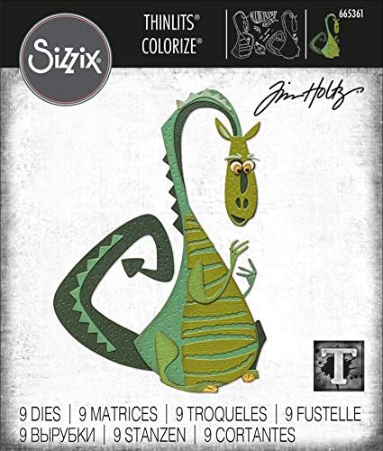 Sizzix Thinlits Die Set 9pk Rupert Colorizey Tim Holtz, 665361, Višebojnik