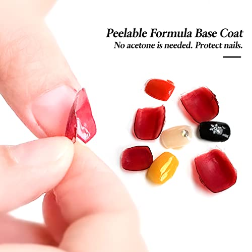 FANNEST Peel Off Base Coat, UV Gel Base Coat lak za nokte Peelable Base Gel za početnike u praksi noktiju,