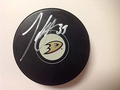 Jakob Silfverberg potpisao potpis Anaheim Ducks Hockey Puck a-Autographed NHL Pucks