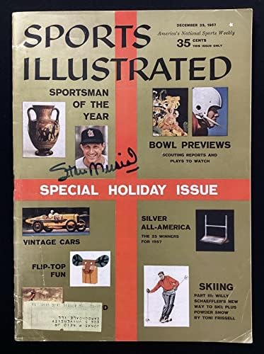 Stan Musial potpisan Sports Illustrated 12 / 23 / 57 kardinali SOY autogram HOF JSA-MLB magazini sa autogramom