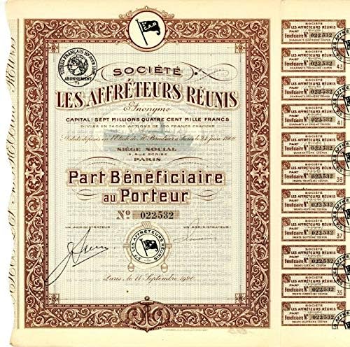 Societe Les Affreteurs Reunis - Stock Certificate