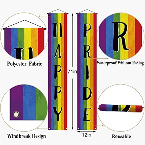Gay Pride Dekoracija na otvorenom Happy Pride Torch Baner LGBT dan ponosa mjesec ponosa Pride ad Prom Rainbow