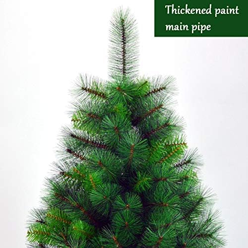 Dulplay ECO-Friendly Božićni borov borovi, PVC ukrašena stabla u postolju optički vlakno osjećaju - stvarno