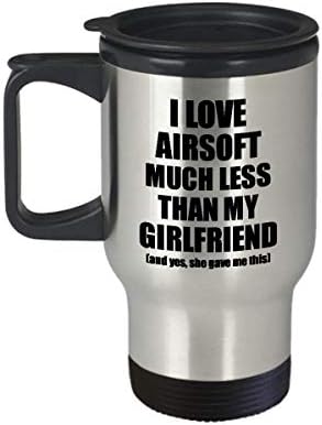 Airsoft Boyfrind Putozna za putovanja Funny Valentine Day ideja za moju bf od djevojke Volim kafu čaj 14